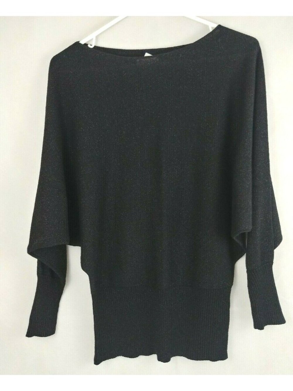 Worthington Women's 3/4 Sleeve Black Metallic Shirt Size Medium